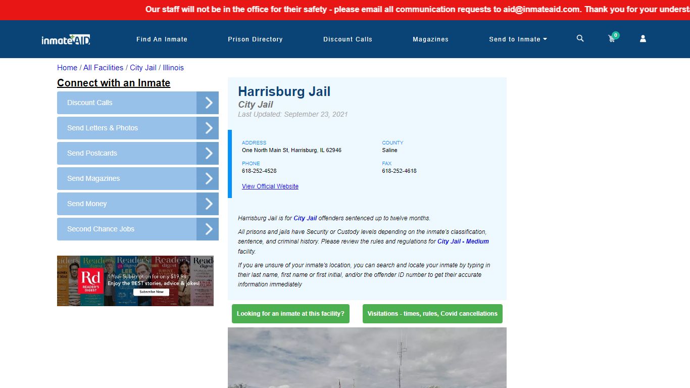 Harrisburg Jail | Inmate Locator
